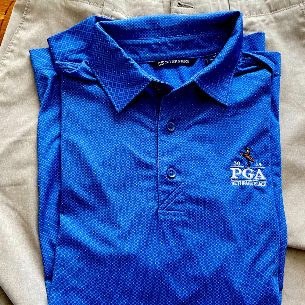 Golf Shirt Cutter&Buck 2019 PGA Bethpage Black size s